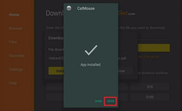 CatMouse APK on Android Box